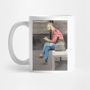 Man Taking A Break In The Sun Mug